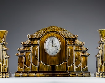 New Silver Sir William & Smith ESTD 1868 Mantel Clock. From Base