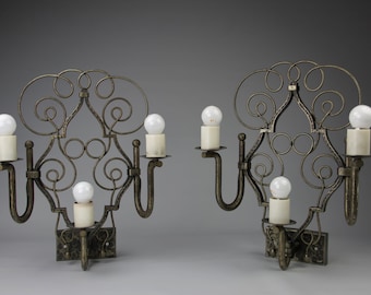 Michel ZADOUNAISKY, Sconces (2), France 1950