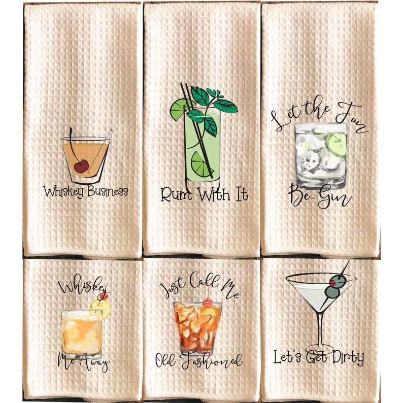 Funny Dish Towels Bar Towels Funny Kitchen Decor Funny Etsy