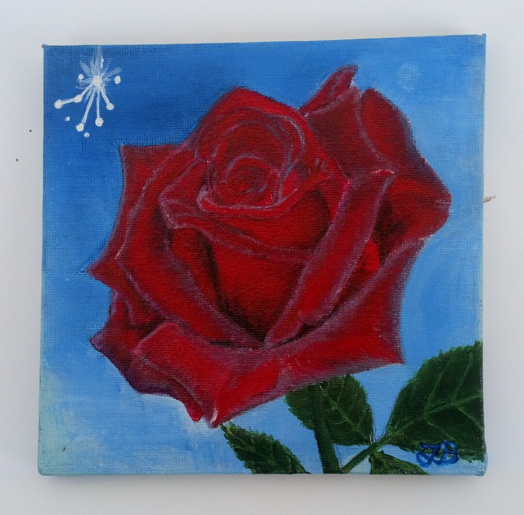 Libra,zodiac Birth Flower,red Rose, Zodiac Birth Flower,small Original