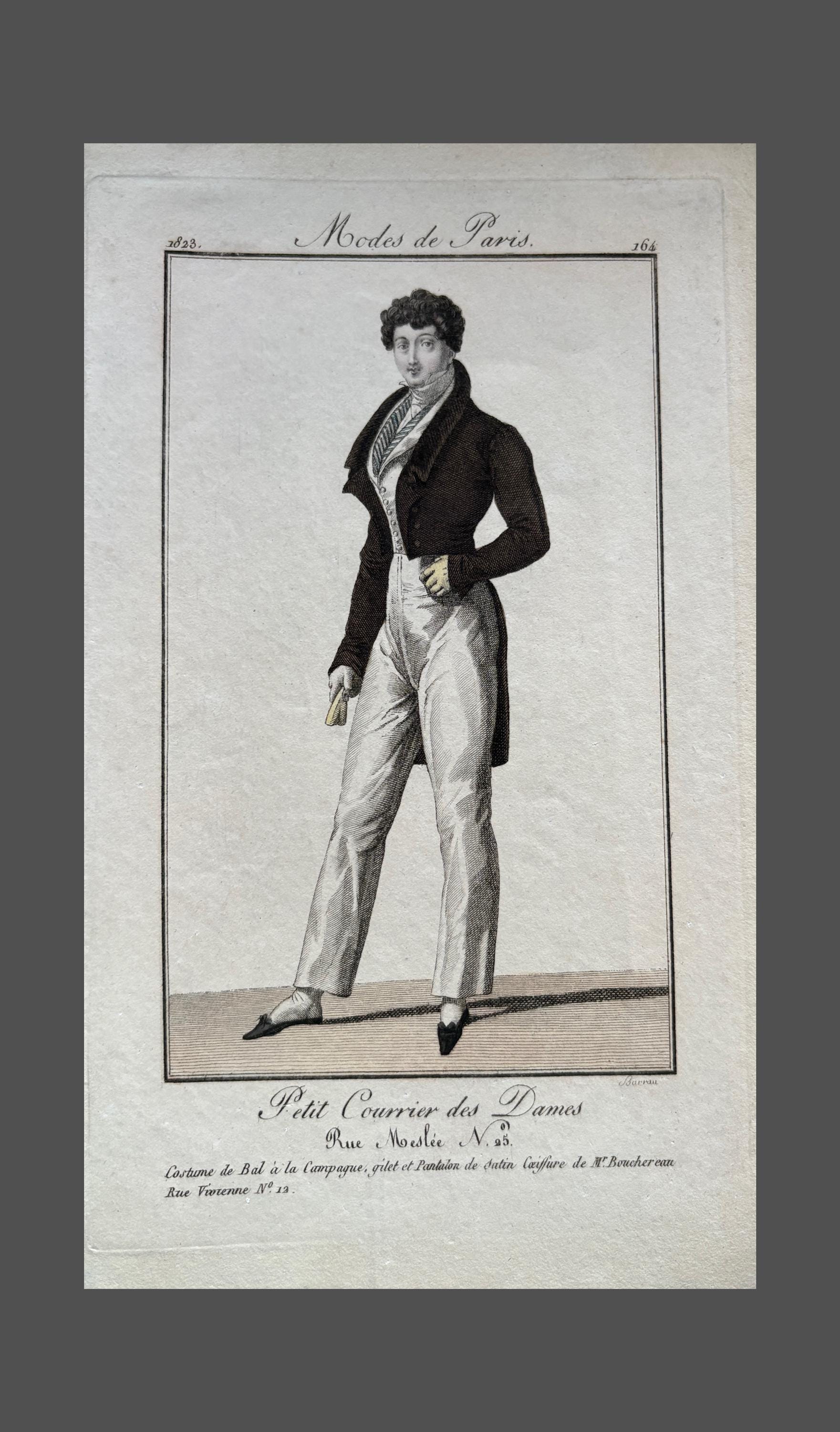 19th Century Fashion Plate - Etsy