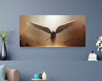 Warrior Angel Print Etsy