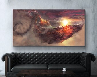 Dragon Painting Etsy