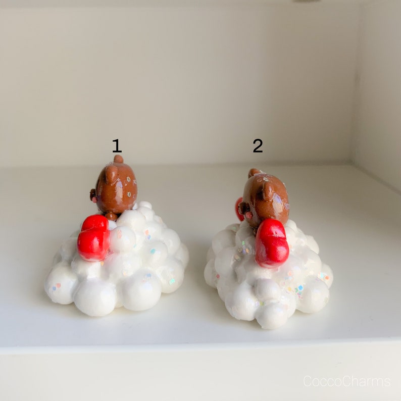 Cloud Figurine with Brown Bear