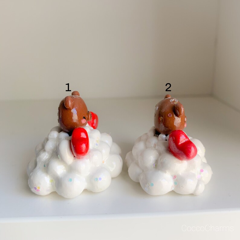 Cloud Figurine with Brown Bear