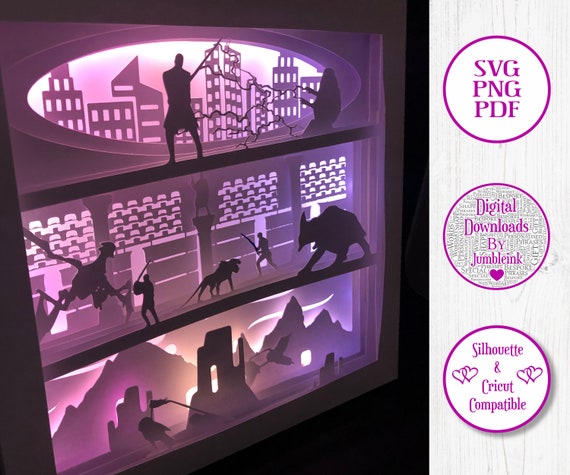 Download Star Wars Prequel Trilogy I Ii Iii 3d Paper Cut Template Etsy