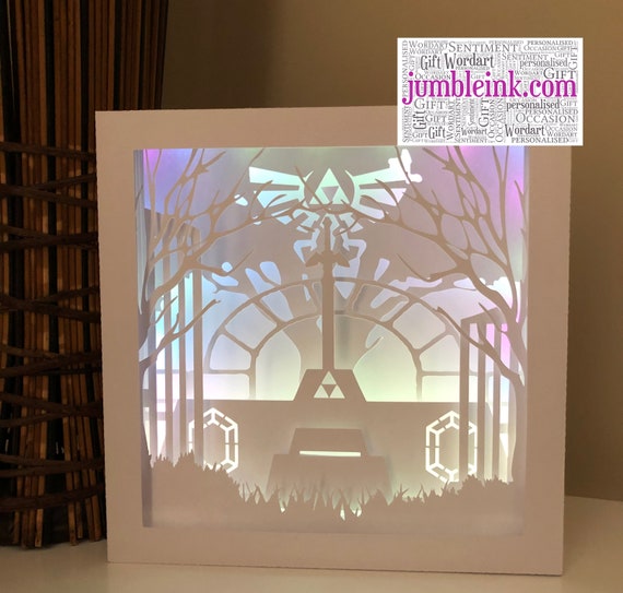 Download J379 Gaming Collection Zelda Paper Cut Light Box Template Etsy