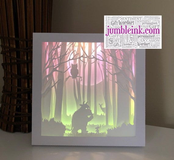 Download Gruffalo Paper Cut Light Box Template Shadow Box Svg Etsy