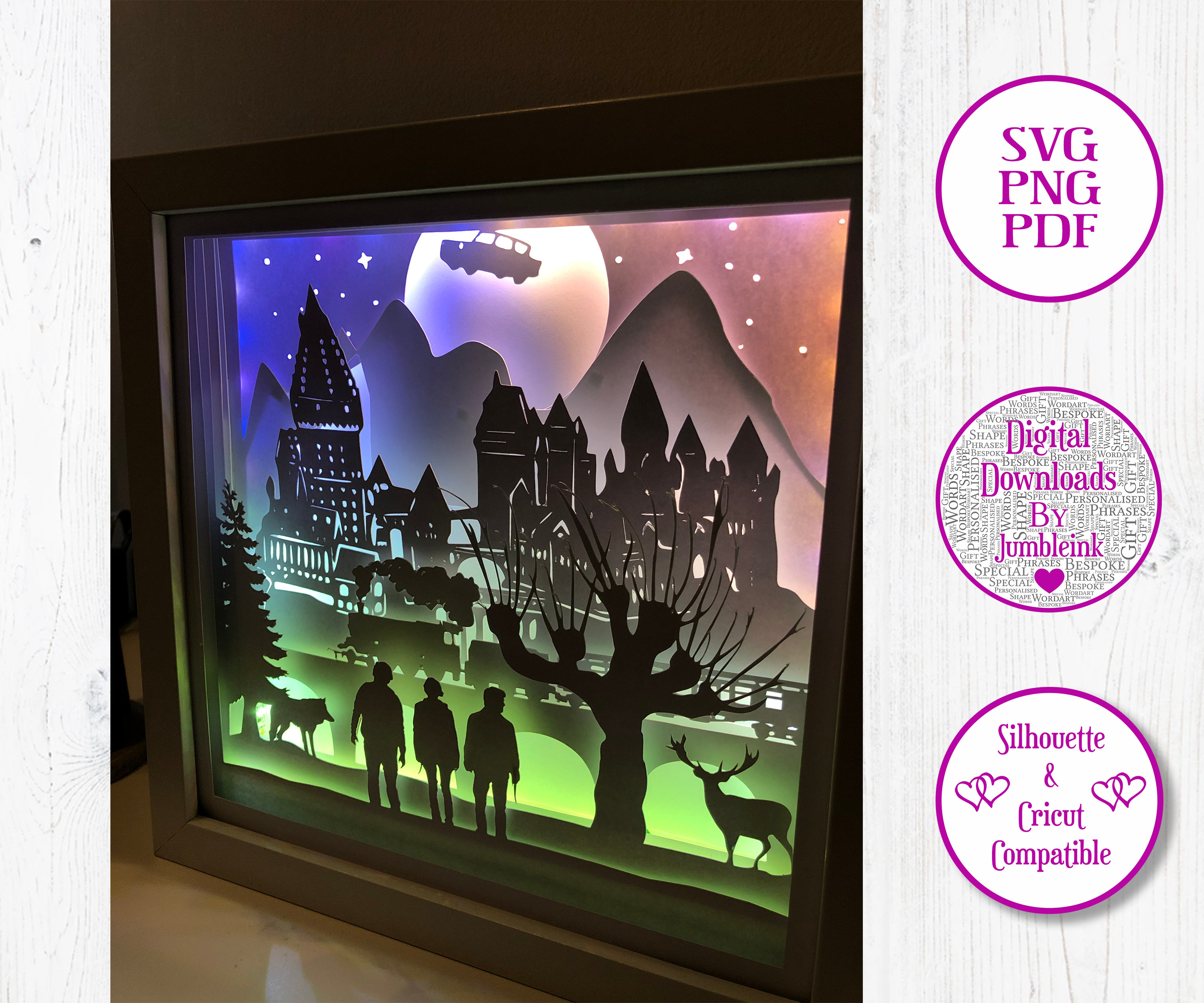 Harry Potter Shadow Box Svg Free - Free SVG Cut Files