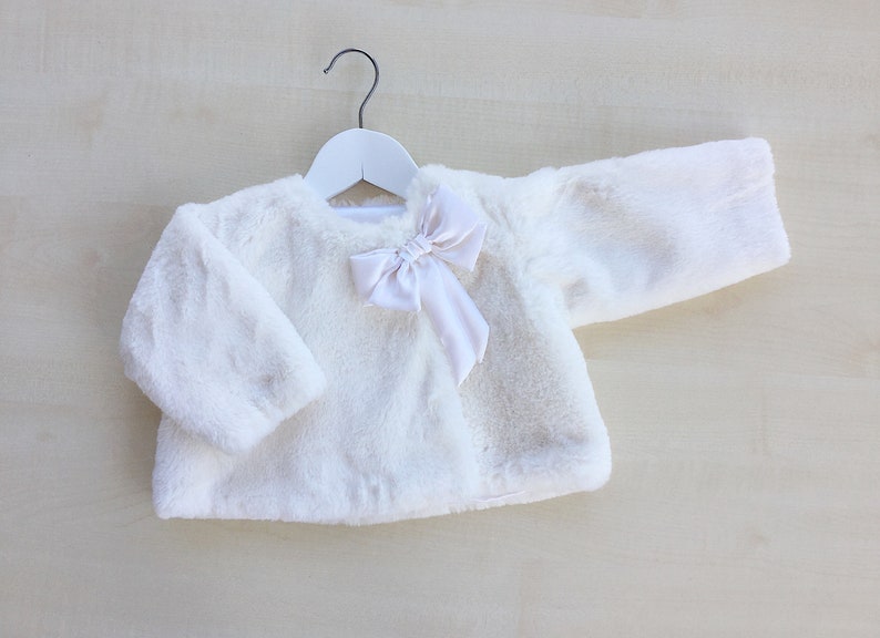 baby girl white coat