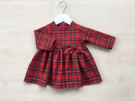 tartan baby outfit