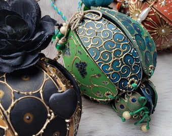 Green & Blue Masquerade Bloom Bag