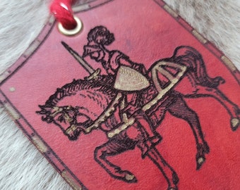 Leather Medieval Herladry Tag