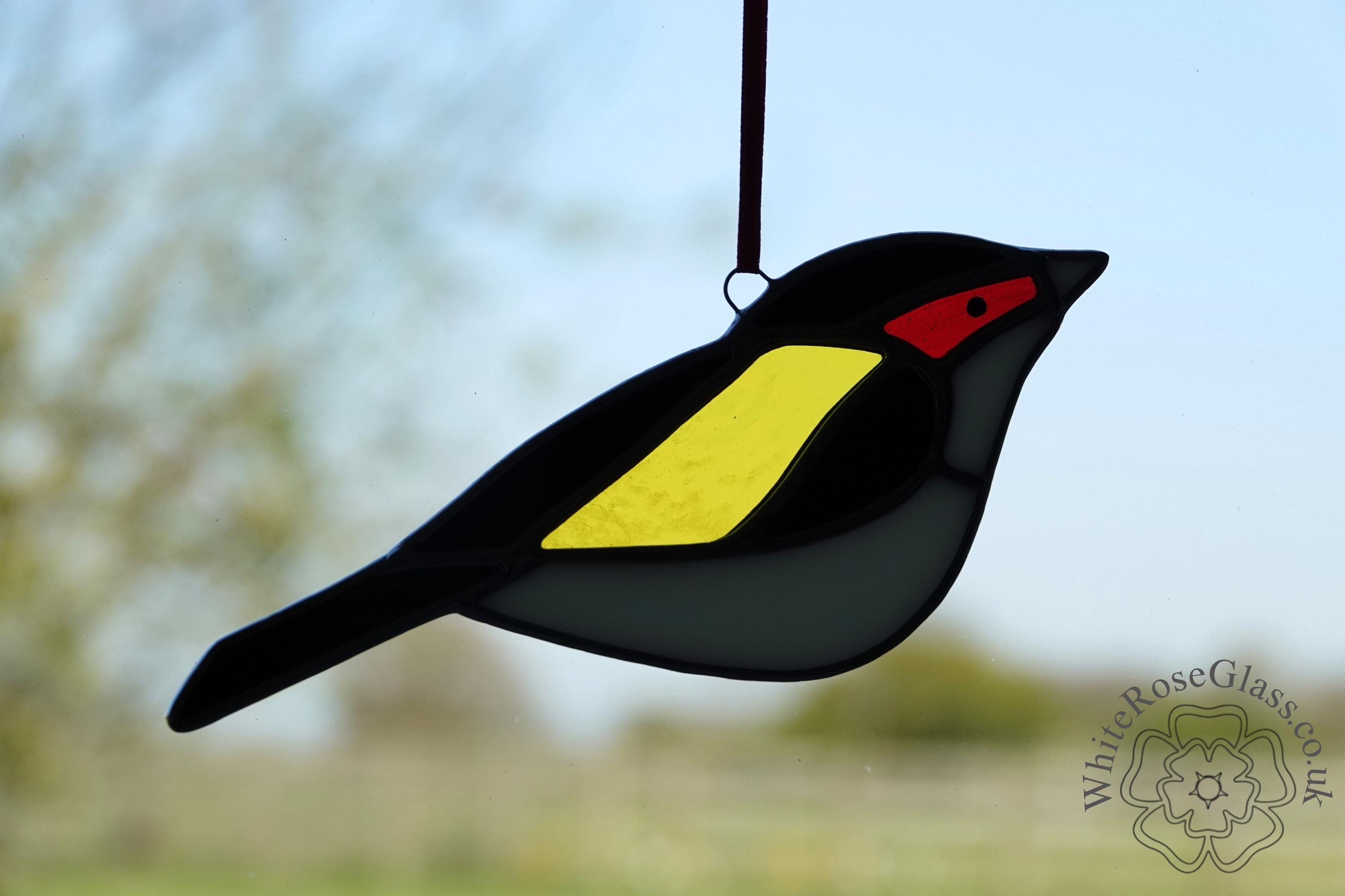 ピース Stained Glass Suncatcher/window Hanger Goldfinch British Birds