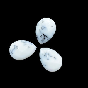 Dendrite Opal pear shape Briolettes,Dendrite Opal 10x14mm Teardrop Bead,Dendrite Opal Faceted Briolette,Calibrated Gemstone,Natural gemstone