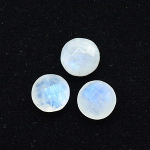 Moonstone 10mm Coin Faceted Beads,Rainbow Moonstone Coins Shape Briolette,Faceted Coin Shape Beads,Natural Gemstone Coin Berad,Jewelry beads