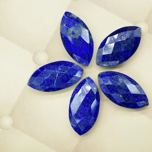 Lapis lazuli 10x20mm Marquise shape Faceted Hand Cut Gemstone Briolette,Marquise Shape Briolette - Loose Gemstone -,gemstone briolettes