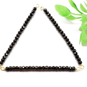 Black Onyx Bar Pendant,Necklace Connector,Beaded  Bar Necklace,Bridal Jewelry,Dainty Necklace,Black Onyx jewellery,onyx Pendant,Mom&#39;s Gift