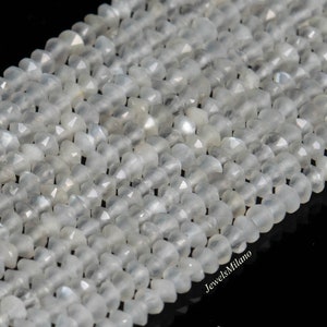 10 pc pack white Moonstone Beads,5mm Faceted beads,Jewelry Making Beads,Semi precious beads,white Gemstone beads,moonstone rondelle beads,