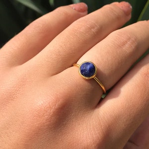 Sapphire Ring,stone Ring,Tiny Gemstone Ring,Couples Ring,September birthstone ring,multistone gemstone ring,stackable rings,blue stone ring