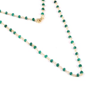 emerald beaded necklace,rosary necklace,handmade,Green Rosary Chain,Dainty necklace,gemstone beaded necklace,Minimalist,Unique Gift for her