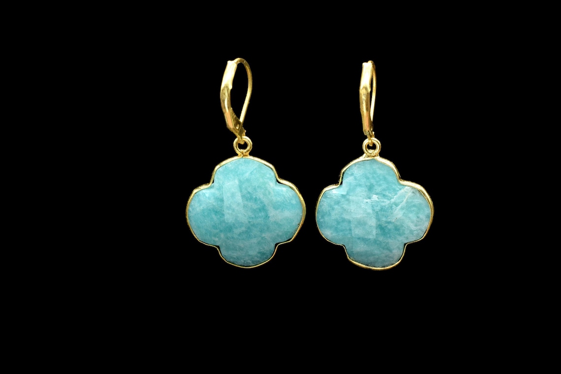 Pendientes De Trébol, Pendientes De Trébol Plateado, Pendientes De