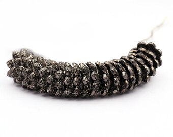 One Of A Kind Designer Diamond Beads Charms 925 Sterling Silver Diamond Bijoux Pave Diamond Beads Handmade Findings Spacers Beads (AAC-134)