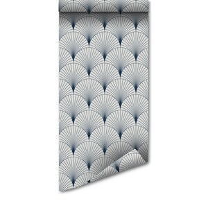 Ocean Scallop Wallpaper: Removable Peel and Stick Coastal Decor