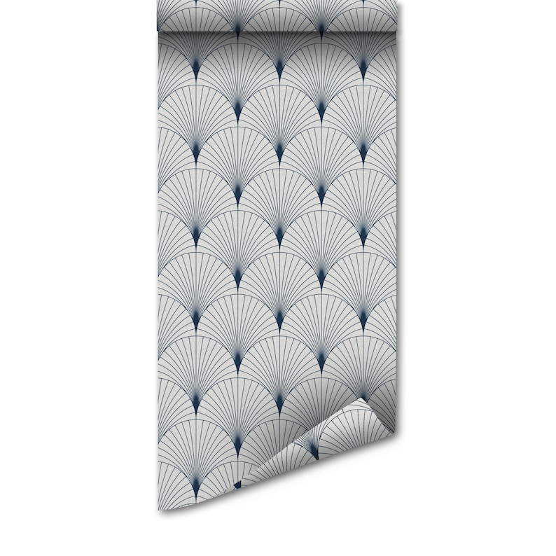 Ocean Scallop Wallpaper: Removable Peel and Stick Coastal Decor