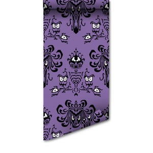 Removable Haunted Mansion Wallpaper Mural, Spooky Peel and Stick Wall Decor, Gothic Haunted House Wall Covering for Halloween or Home