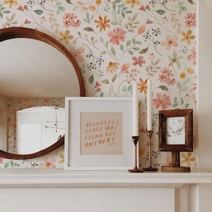 Spring Wildflower Wallpaper | Peel and Stick, Traditional