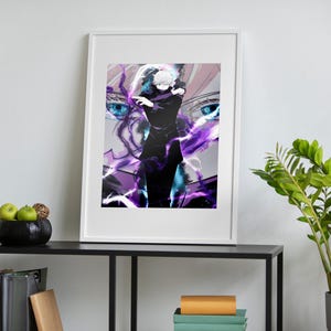 Gojo Satoru Wall Art: Jujutsu Kaisen Poster (Unframed Print)
