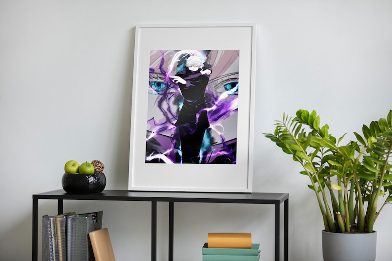 Gojo Satoru Wall Art: Jujutsu Kaisen Poster (Unframed Print)