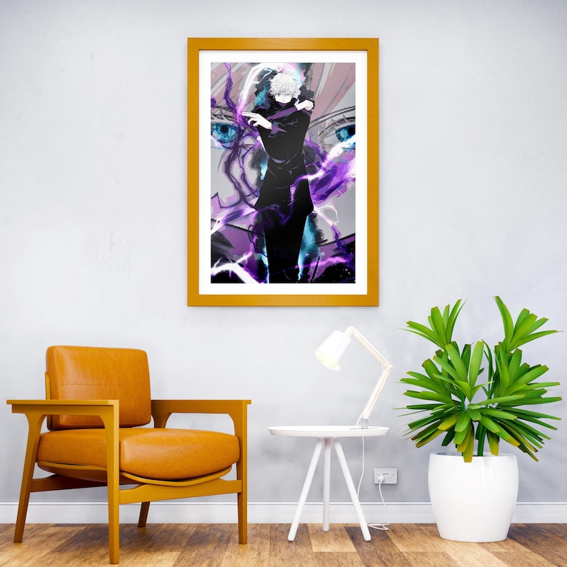 Gojo Satoru Wall Art: Jujutsu Kaisen Poster (Unframed Print)