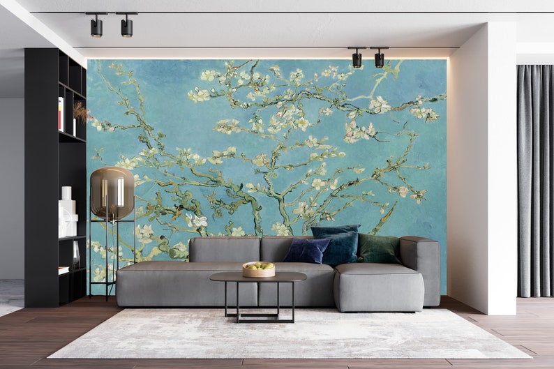 Almond Blossom by Van Gogh Wallpaper Peel and Stick Vintage Etsy UK