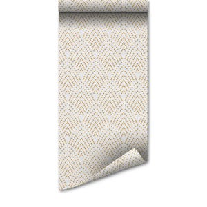 Carta da parati rimovibile Boho Dots / Scandinavo stacca e attacca per un facile arredamento della casa, design di carta da parati temporanea chic
