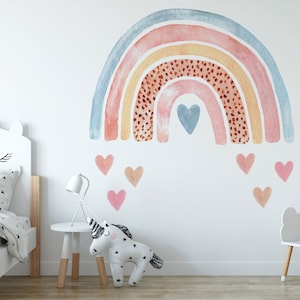 Rainbow Wall Decal | Nursery Wall Decal | Watercolor Rainbow | Wall Stickers | Wall Decal For Kids | Rainbow Decor