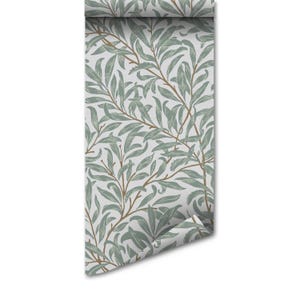 William Morris Willow Bough Klassische Tapete | Peel & Stick oder Traditionelles Einfügen der Wand | Wandbild | Eleganz | Feature Wand