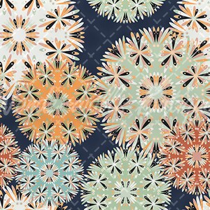 Peel and Stick Wallpaper, Mandala Floral Pattern (Removable, Reusable)