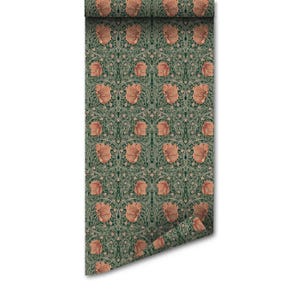 William Morris Pimpernel  Peel and Stick Wallpaper – Removable Vintage Floral Wall Mural for Home Decor, Wall Art & Room Makeover
