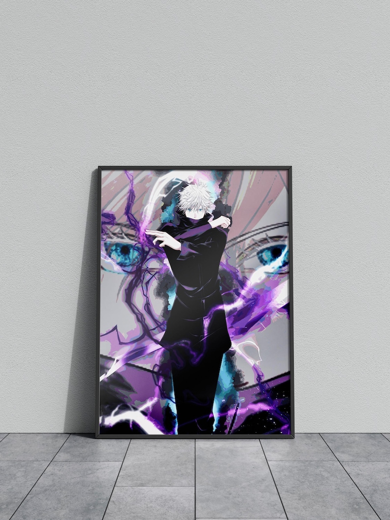 Gojo Satoru Wall Art: Jujutsu Kaisen Poster (Unframed Print)