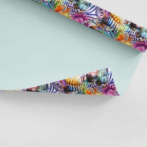 Watercolor Zebra Wallpaper - Removable Peel and Stick Design