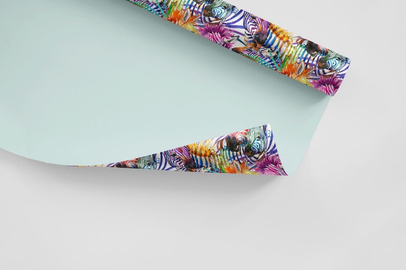 Watercolor Zebra Wallpaper - Removable Peel and Stick Design