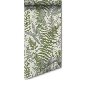 Ferns Compositon | Removable Wallpaper | Self-adhesive | Temporary wallpaper #116