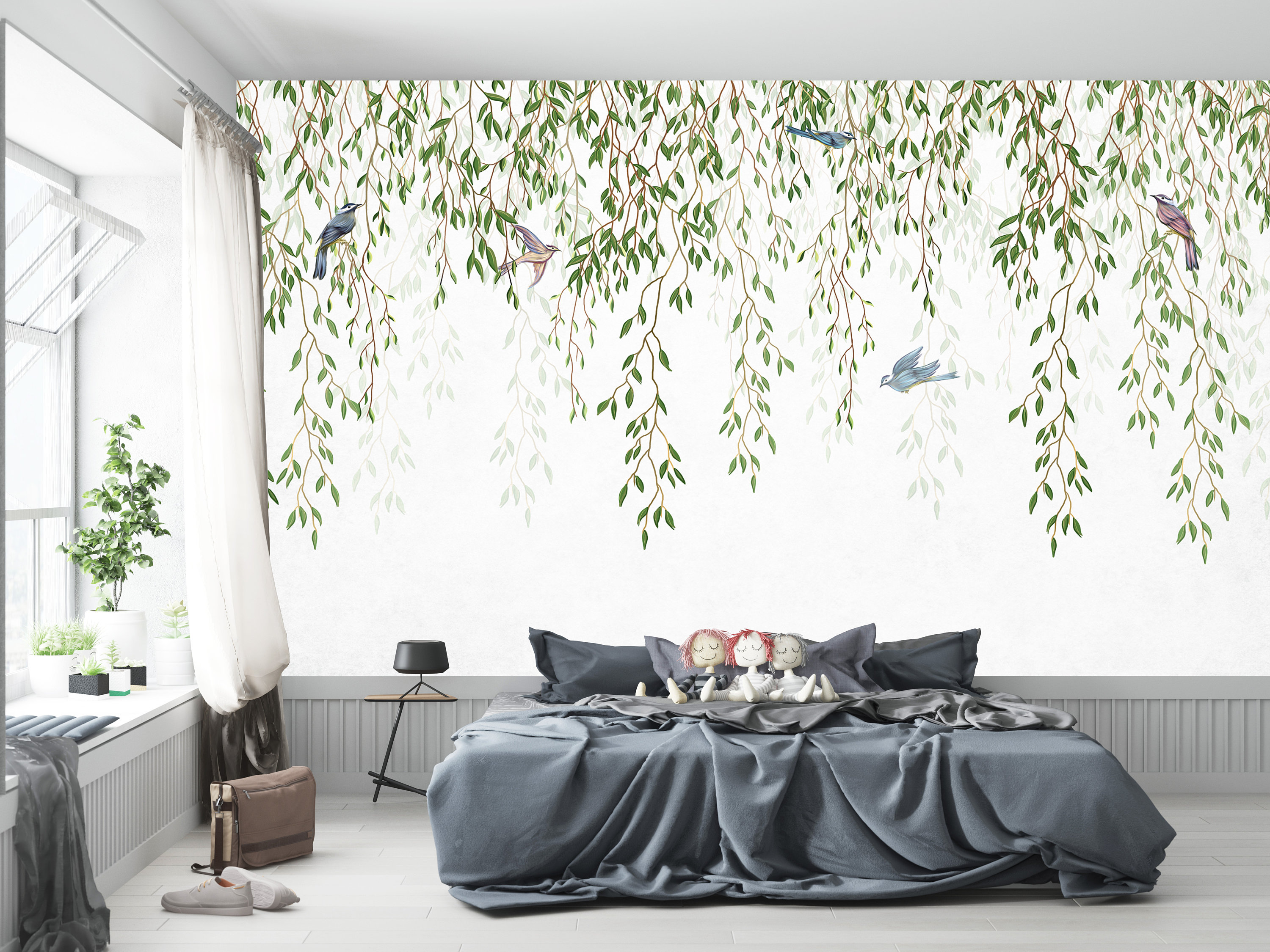 Eucalyptus Dream Wallpaper Removable Wallpaper Adhesive Wallpaper