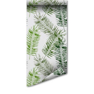 Palms Leafs | Removable Wallpaper | Self-adhesive | Temporary wallpaper #191