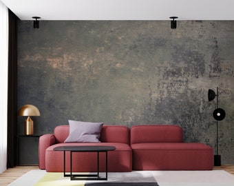 Modern Concrete Look Wallpaper, Peel and Stick (Removable, Grey Tone) - Smooth Matte Finish, Eco Friendly Decor, Easy Apply Mural