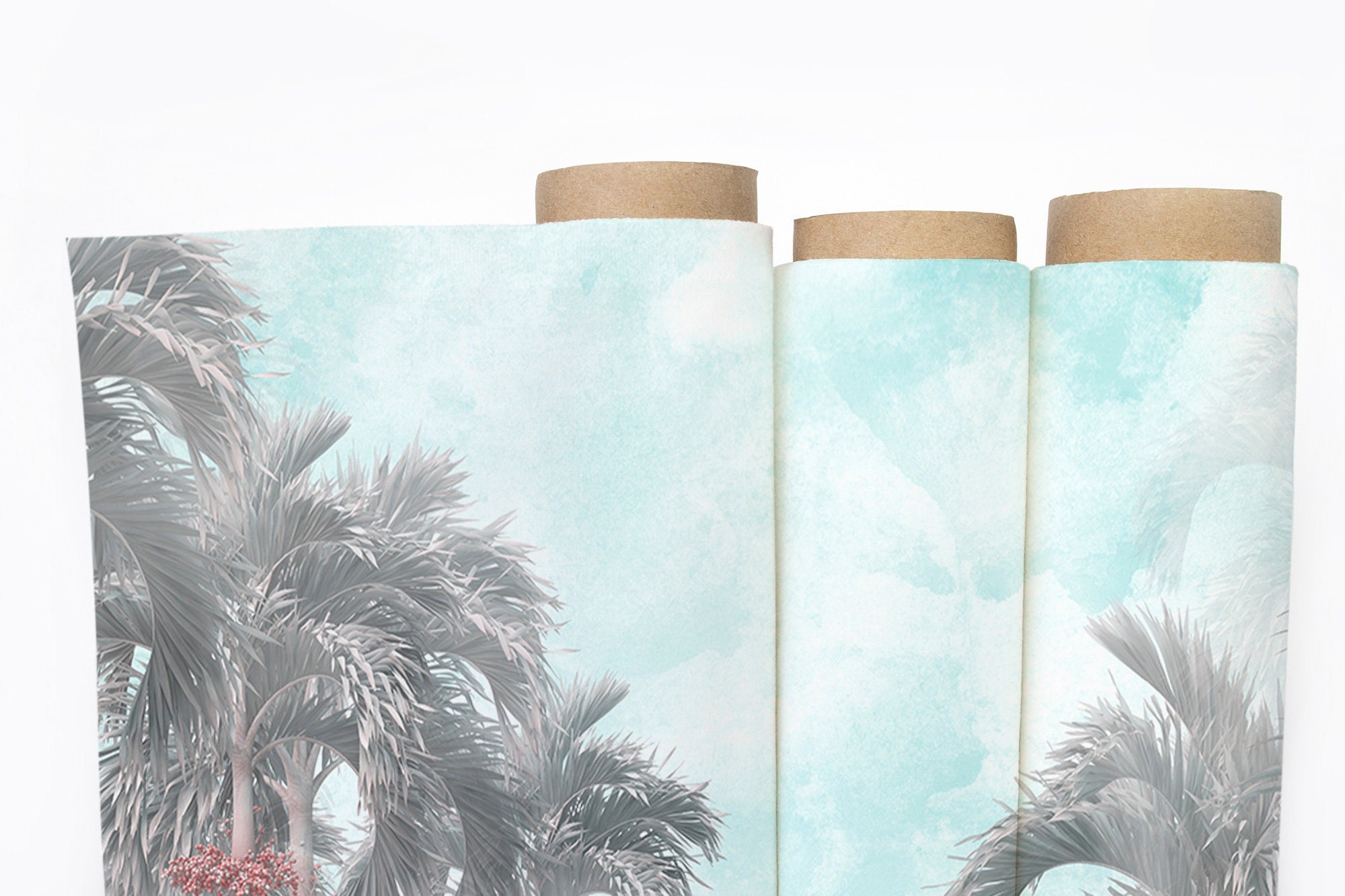 Tropical Plants Wallpaper Wall Mural Peel and Stick Self - Etsy