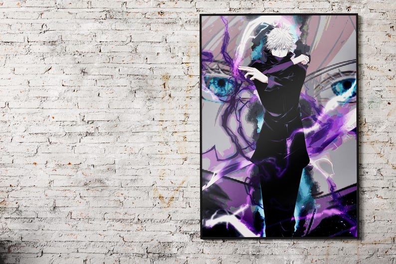 Gojo Satoru Wall Art: Jujutsu Kaisen Poster (Unframed Print)