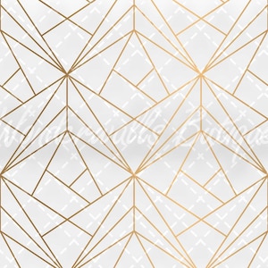 Removable Wallpaper: Gold Geometric Triangles - Peel and Stick